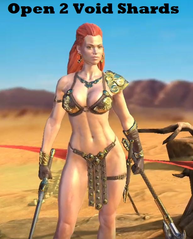 a barbarian woman holding swords in either hand