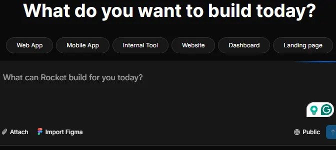 Trying out the Rocket app builder
