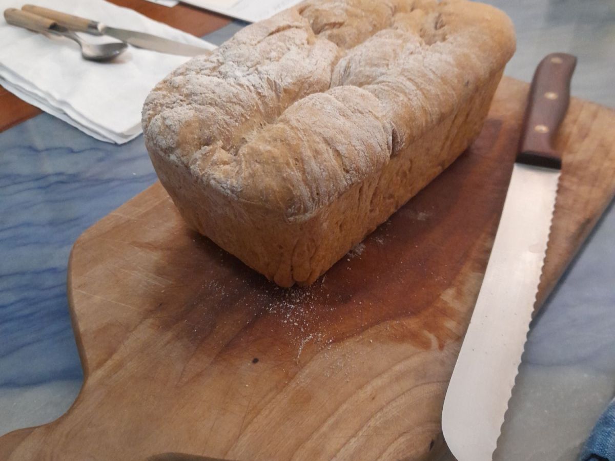Chicken Soup, Oven Fresh bread, and Brownies (recipe included)