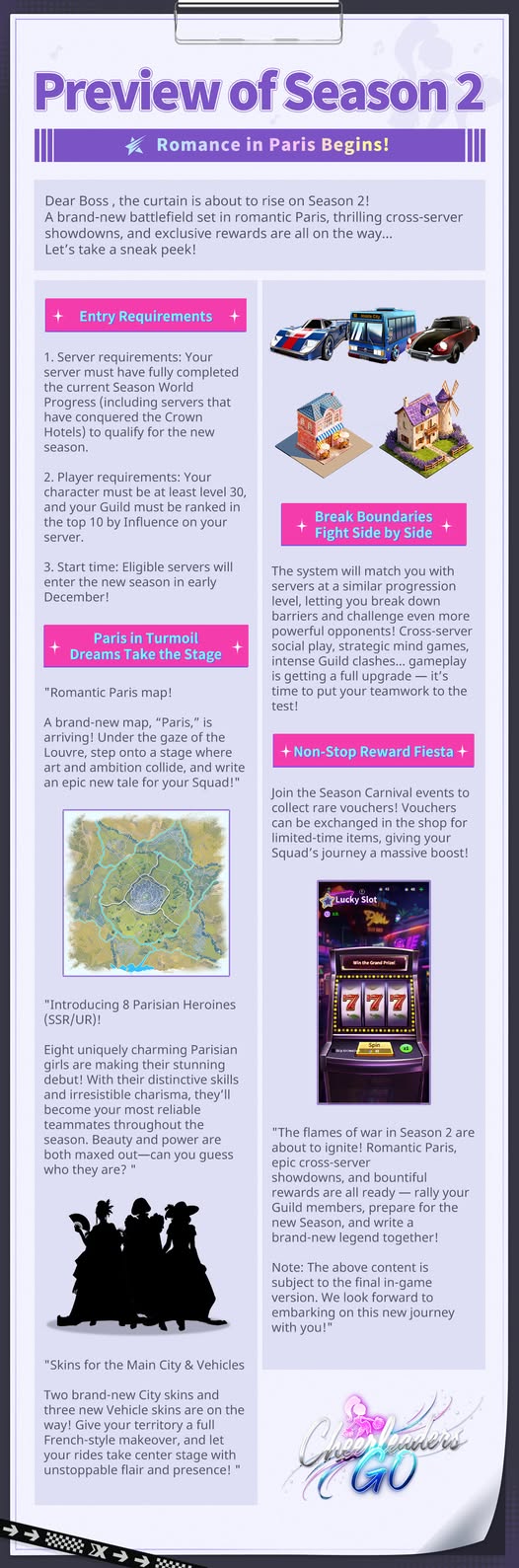 romance in paris season 2 introduction chart