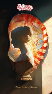 side view of a marble bust of Venus (Aphrodite)