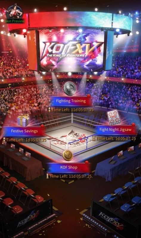 King of Fighters crossover event main event page