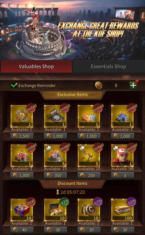 King of Fighters crossover event exchange shop