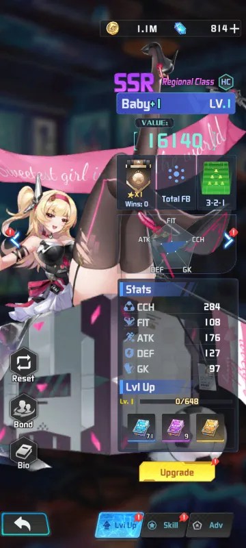 Coach Baby a character from the mobile game Victory Girls Anime Soccer