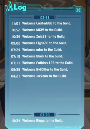 guild activity ledger