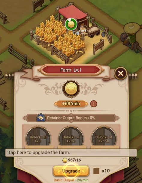 a farm without a retainer
